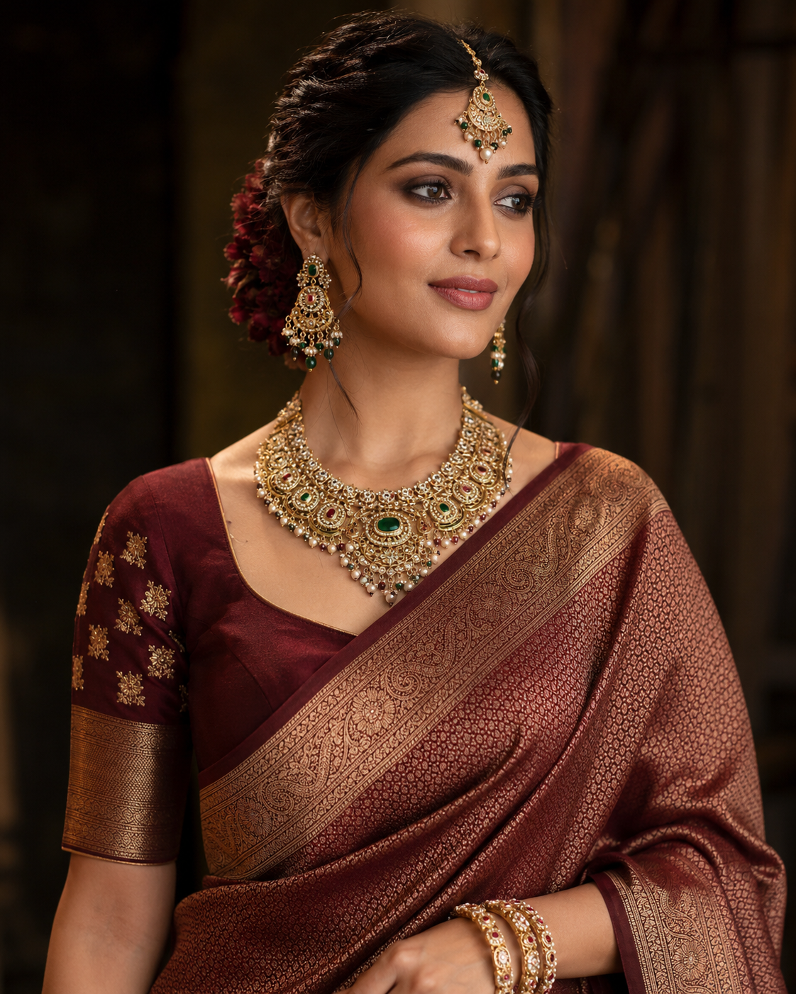 Traditional Jewellery & Saree